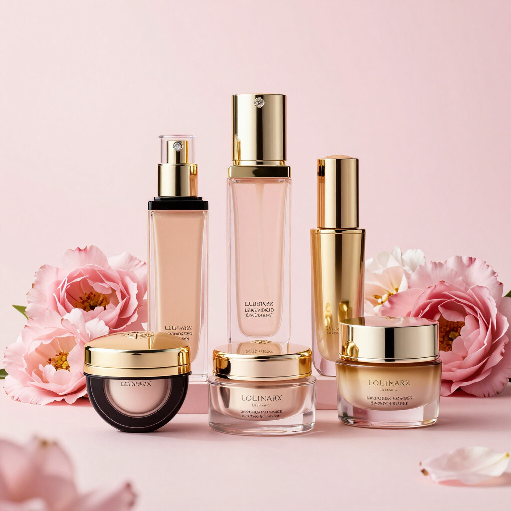 Luxury beauty products and skincare